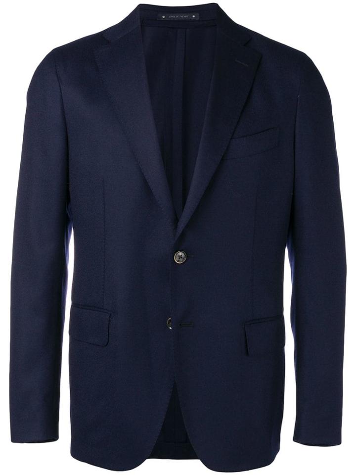 Bagnoli Sartoria Napoli Single Breasted Blazer - Blue