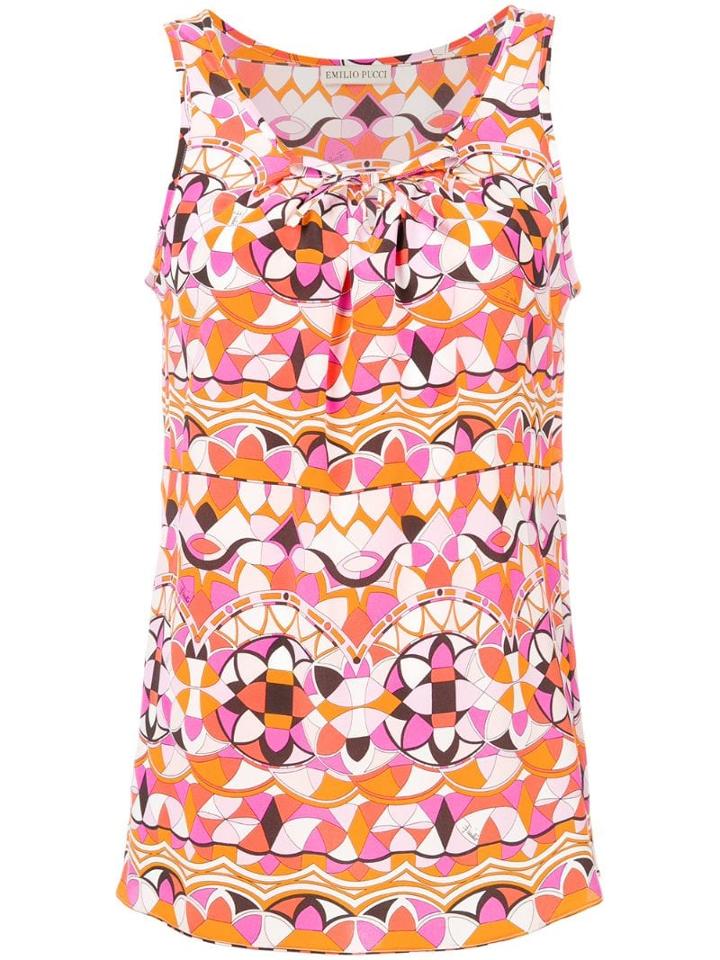 Emilio Pucci Printed Tank Top - Yellow
