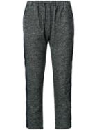 Engineered Garments Elasticated Waist Cropped Trousers, Women's, Size: 1, Grey, Cotton/wool/polyester