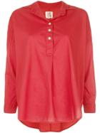 A Shirt Thing Henley Plain Shirt - Red