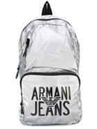 Armani Jeans Logo Print Backpack