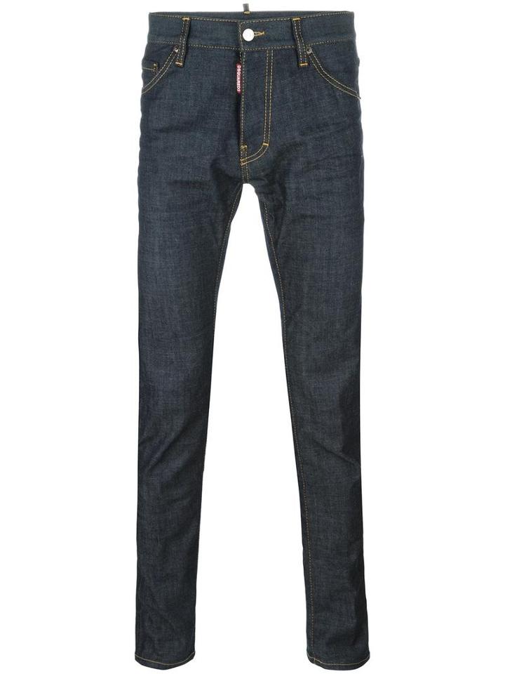 Dsquared2 Skinny Jeans, Men's, Size: 48, Blue, Cotton/spandex/elastane