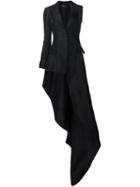 Christian Siriano Long Asymmetric Hem Blazer