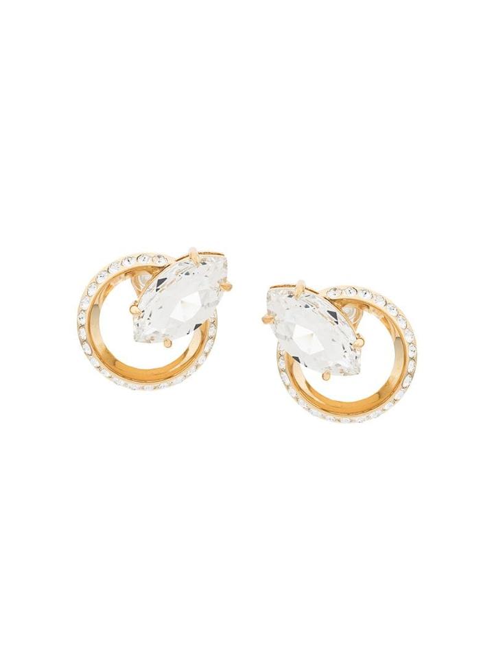 Miu Miu New Crystal Jewels Earrings - Gold