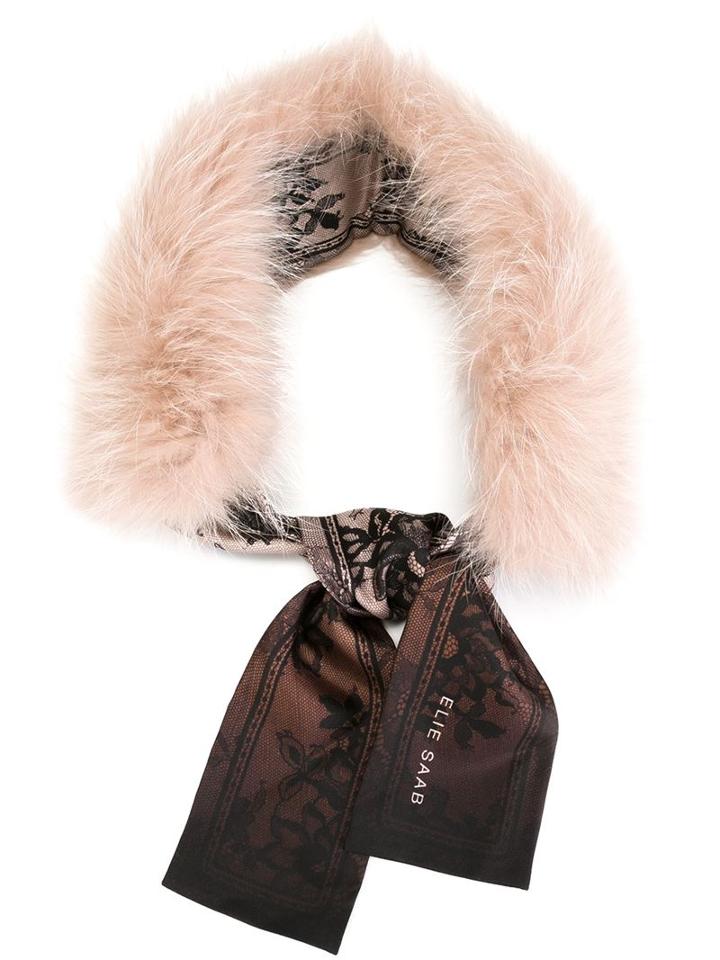 Elie Saab Fur Scarf