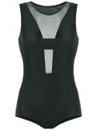 Panelled Bodysuit - Women - Polyamide/spandex/elastane - G, Black, Polyamide/spandex/elastane, Giuliana Romanno