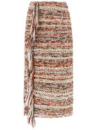 Nk Midi Tweed Skirt - Multicolour