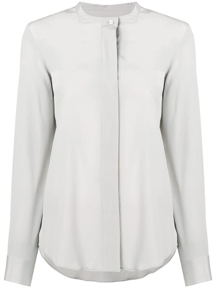 Alberto Biani Mandarin Collar Shirt - Grey