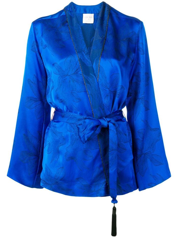 Forte Forte Belted Jacket - Blue