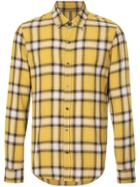 Kazuyuki Kumagai Check Shirt - Yellow & Orange