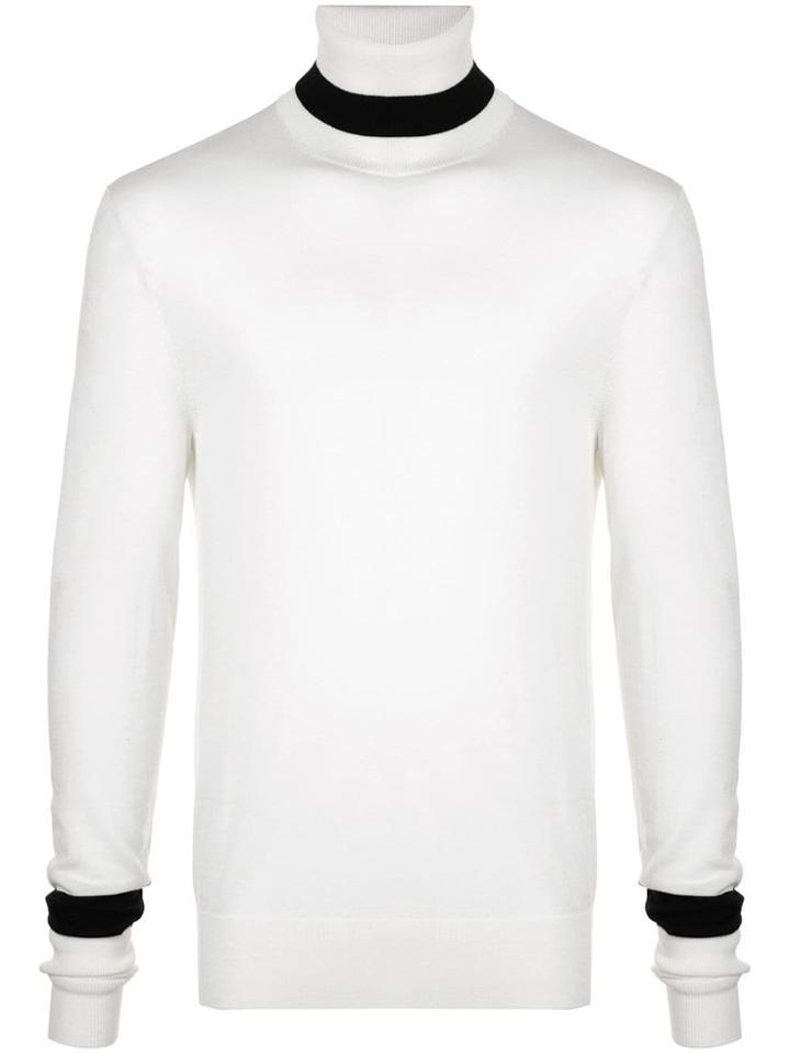 Neil Barrett Roll Neck Sweater - White