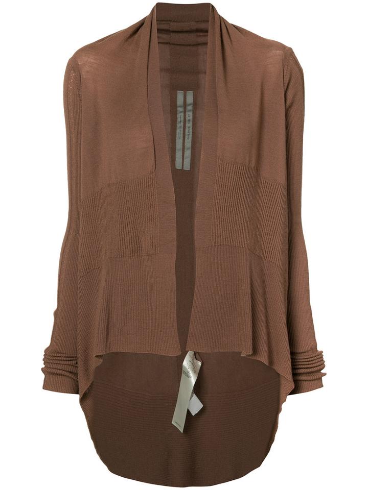 Rick Owens - Open-front Cardigan - Women - Wool - M, Pink/purple, Wool