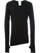 Lost & Found Rooms Asymmetric Collar T-shirt, Men's, Size: Small, Black, Cotton