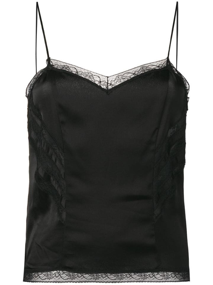 Pinko Lace Detail Top - Black