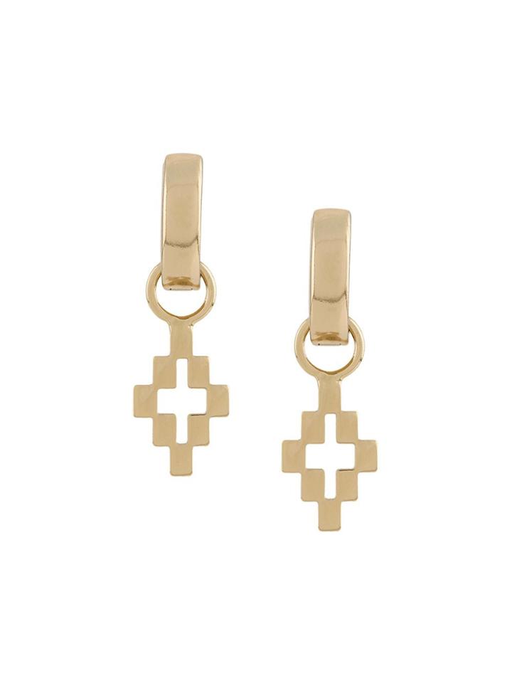 Marcelo Burlon County Of Milan Hanging Logo Earring - Gold