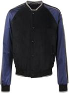 Lanvin Classic Bomber Jacket, Men's, Size: 50, Black, Lamb Skin/satin/viscose/polyurethane