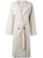 Damir Doma Double Breasted Coat, Women's, Size: Xs, Nude/neutrals, Hemp/cotton