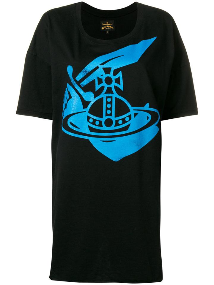 Vivienne Westwood Graphic Printed Baggy T-shirt - Black