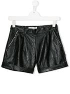 Philosophy Di Lorenzo Serafini Kids Crystal Embellished Shorts - Black