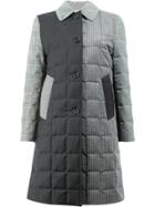 Thom Browne Quilted Patchwork Down Coat - Grey