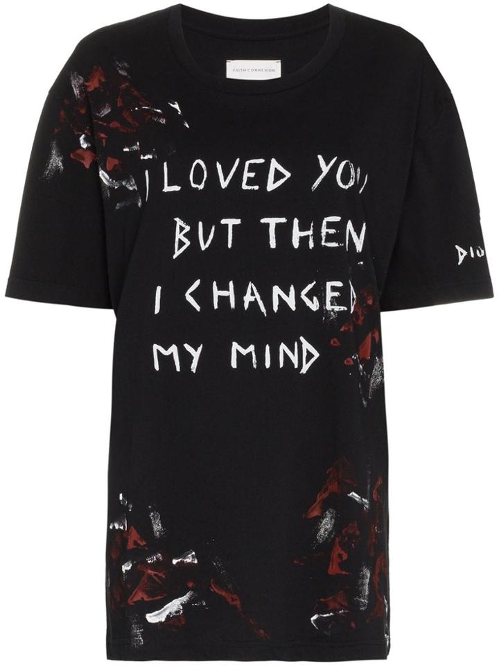 Faith Connexion Faith Cn Ss Tee Paint - Black