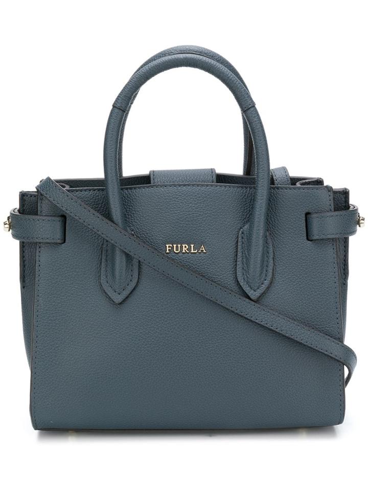 Furla Mini Pin Tote - Grey
