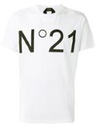 No21 Logo Print T-shirt, Men's, Size: Xxs, White, Cotton