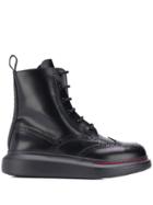 Alexander Mcqueen Lace-up Ankle Boots - Black