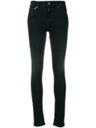 Versus Five Pocket Style Skinny Trousers - Black