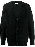 Acne Studios V-neck Relaxed Fit Cardigan - Black