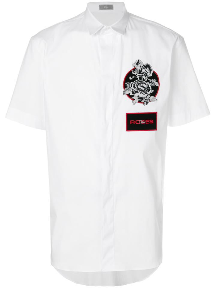 Dior Homme Appliqué Badge Shirt - White