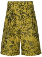 Cerruti 1881 Tropical-print Bermuda Shorts - Yellow