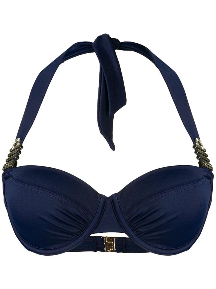 Marlies Dekkers Royal Navy Plunge Bacony Bikini Top - Blue