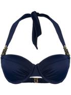 Marlies Dekkers Royal Navy Plunge Bacony Bikini Top - Blue