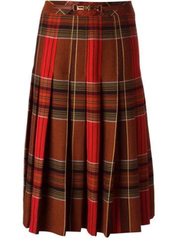Céline Vintage Tartan Skirt