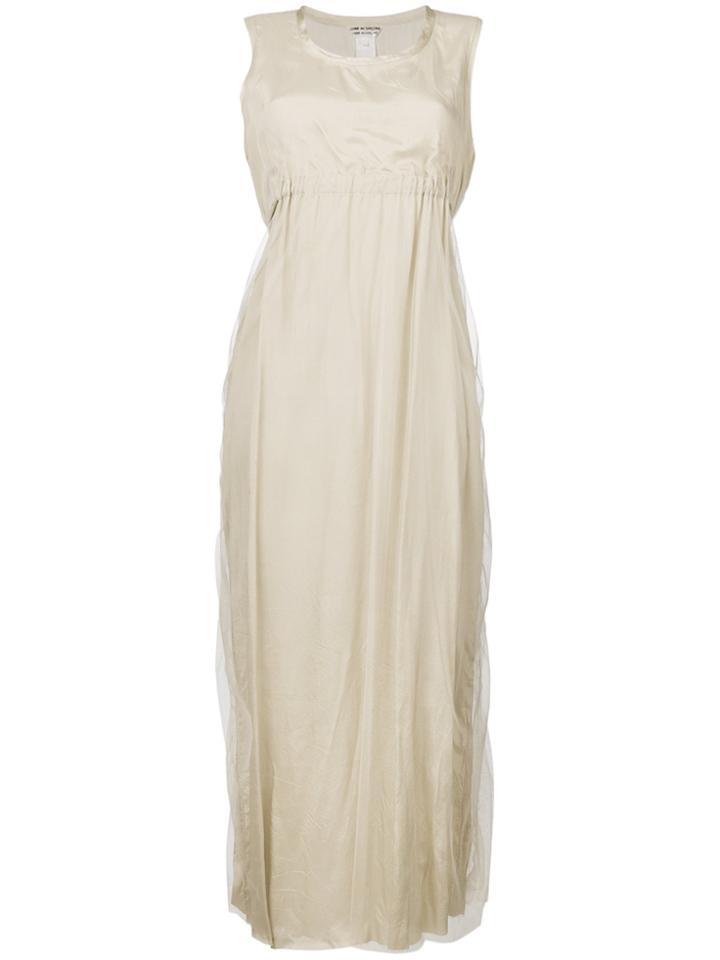 Comme Des Garçons Vintage Elasticated Detail Dress - Nude & Neutrals