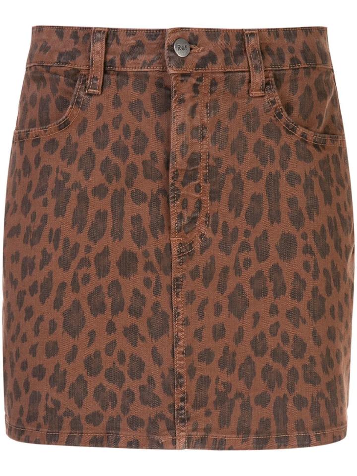 Reformation Cher Skirt - Brown