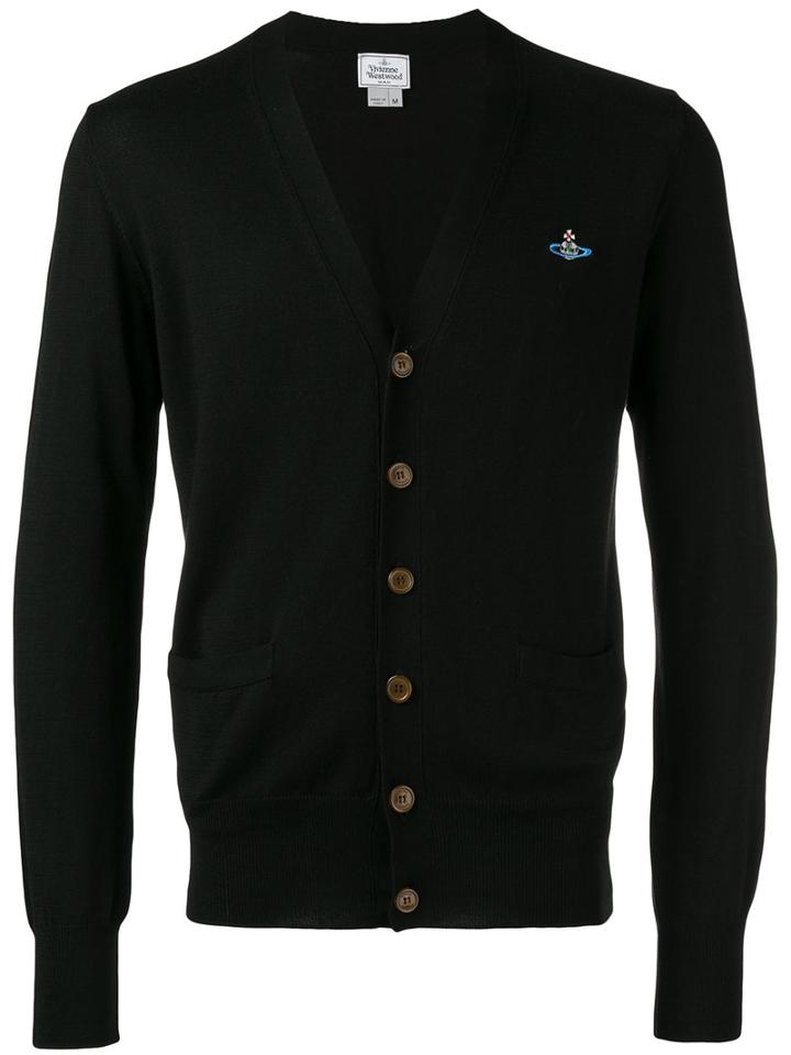 Vivienne Westwood - Patch Pockets Cardigan - Men - Cotton - L, Black, Cotton