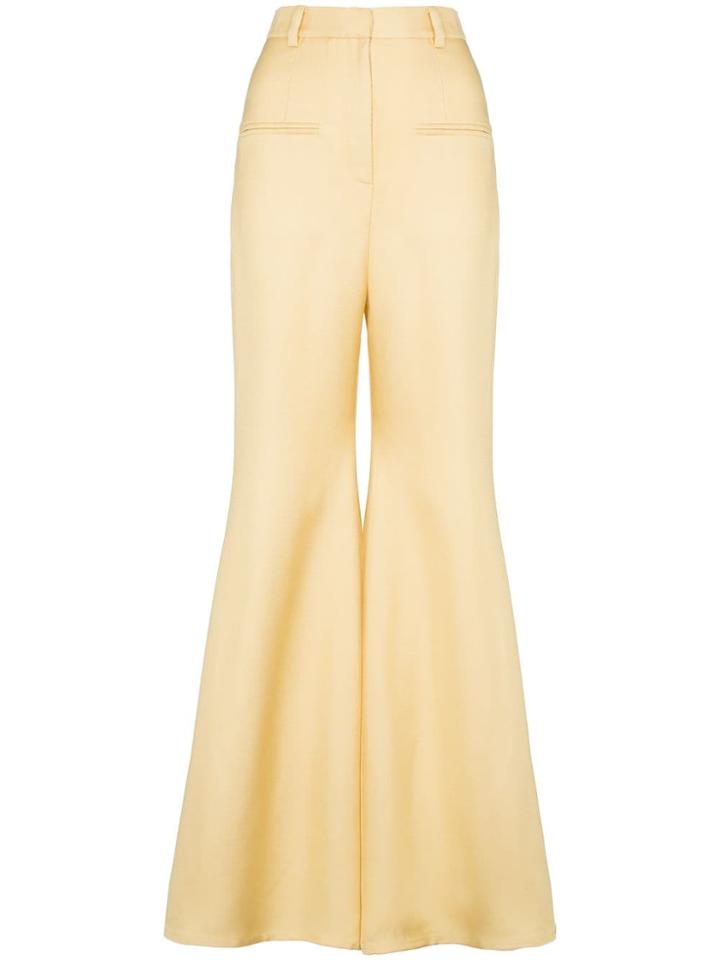 Aleksandre Akhalkatsishvili High-waisted Flared Trousers - Yellow