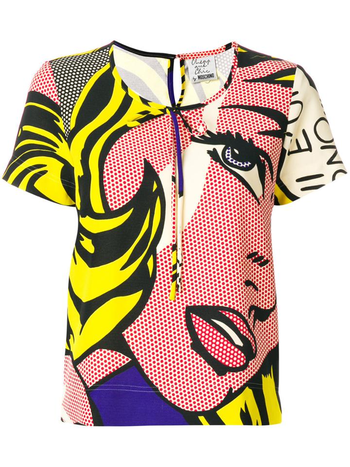 Moschino Vintage Lichtenstein Print T-shirt - Multicolour