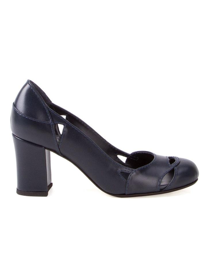Sarah Chofakian Bruxelas Leather Pumps - Blue