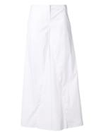 Federica Tosi Wide Leg High Waist Trousers - White