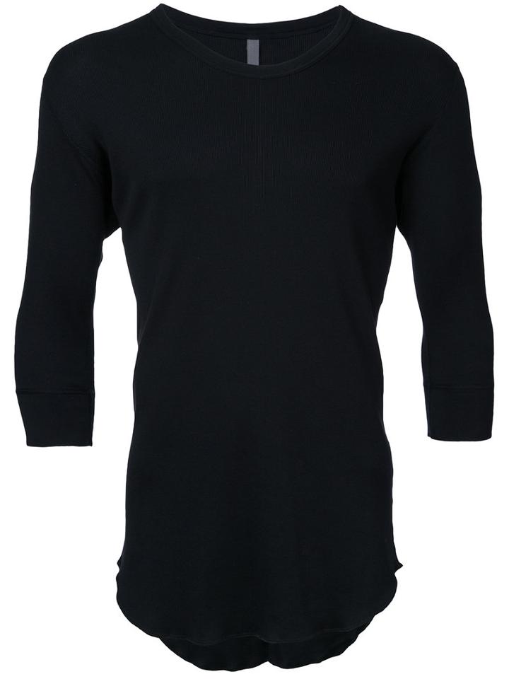 Kazuyuki Kumagai Three-quarter Sleeve T-shirt, Men's, Size: 1, Black, Cotton