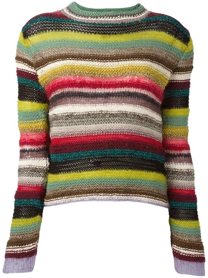 Antonio Marras Striped Jumper, Women's, Size: Medium, Cotton/acrylic/polyamide/other Fibers