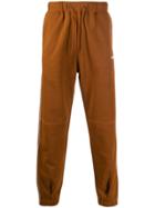 Msgm Piped Logo Track Pants - Brown