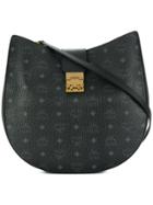 Mcm Patricia Monogram Tote - Black