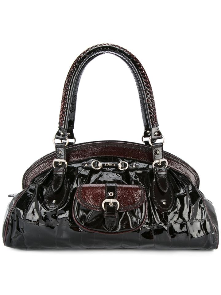 Christian Dior Vintage Logos Tote - Black