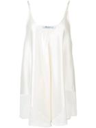 T By Alexander Wang Flared Tank Top, Women's, Size: 2, White, Silk