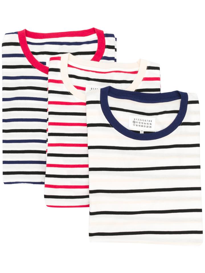 Maison Margiela Pack Of Three Stereotype T-shirts - Multicolour