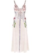 Temperley London Finale Embroidered Slip Dress - Pink